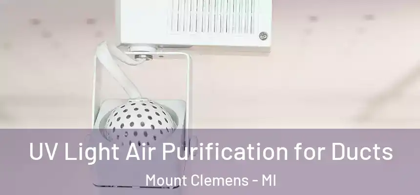  UV Light Air Purification for Ducts Mount Clemens - MI
